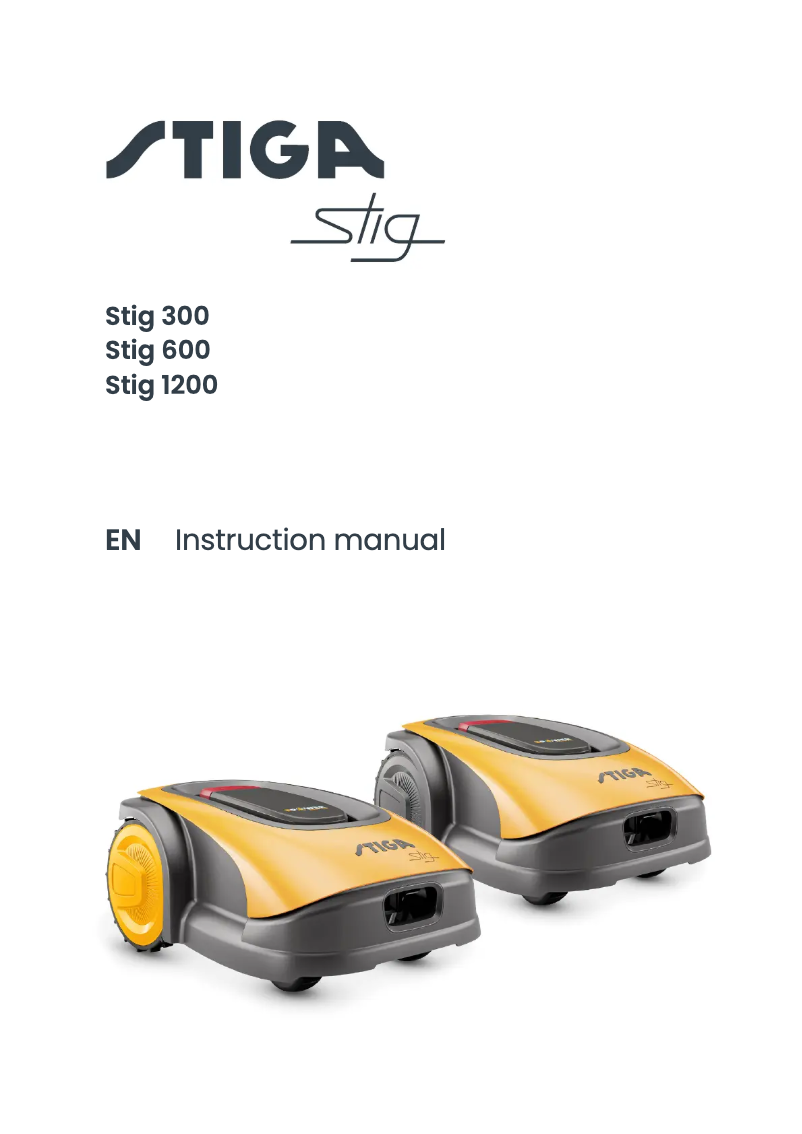 Page n°1 - Manuel utilisateur Stiga Stig 1200