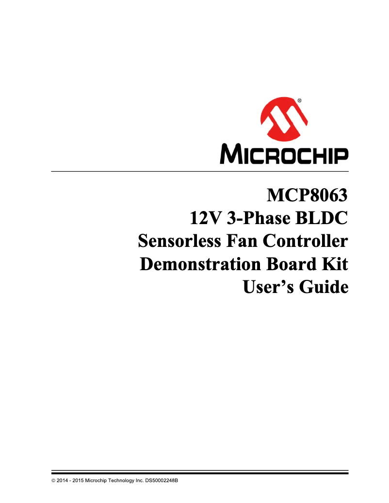 Página 1 del manual Manual de usuario Microchip MCP8063
