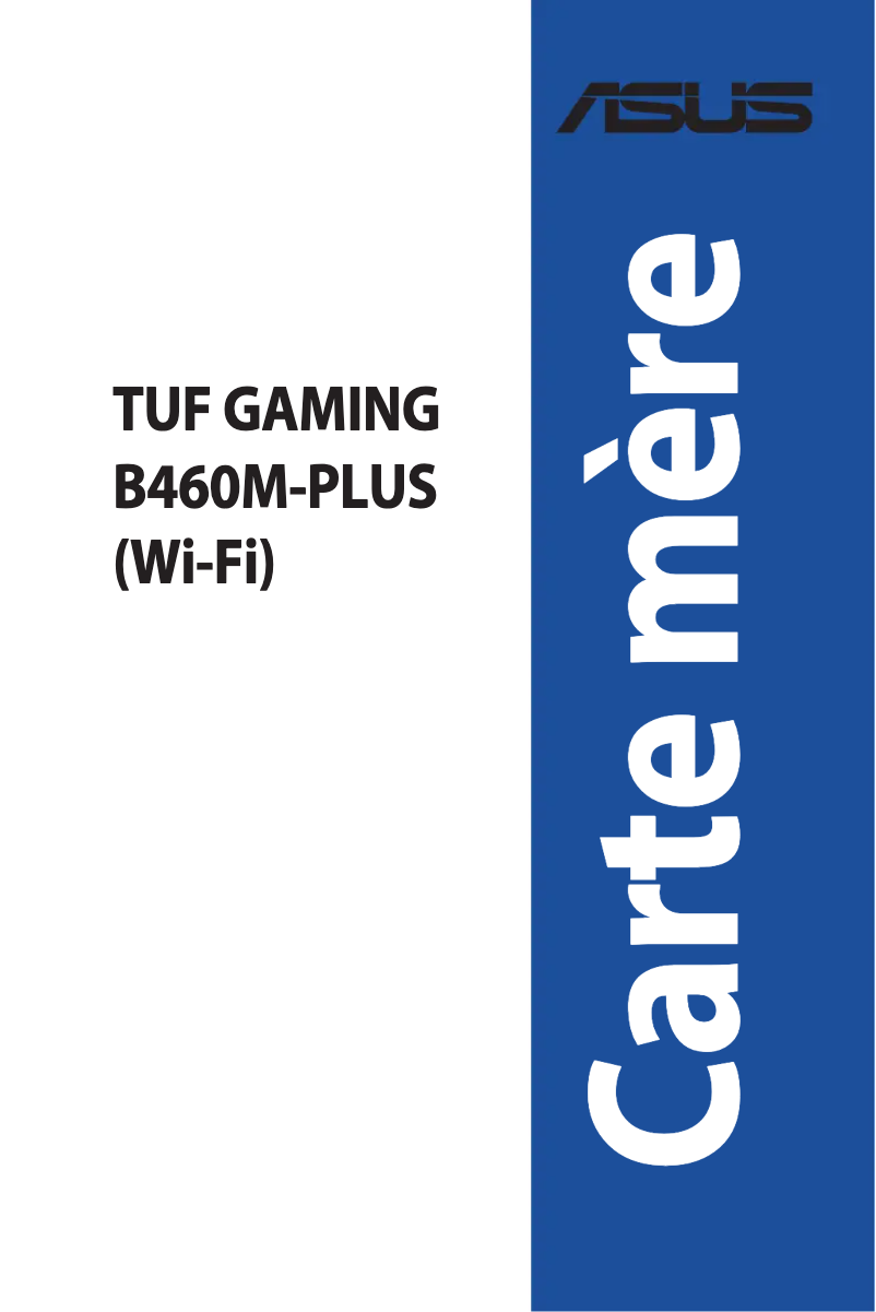 Image de la première page du manuel de l'appareil TUF Gaming B460M-PLUS