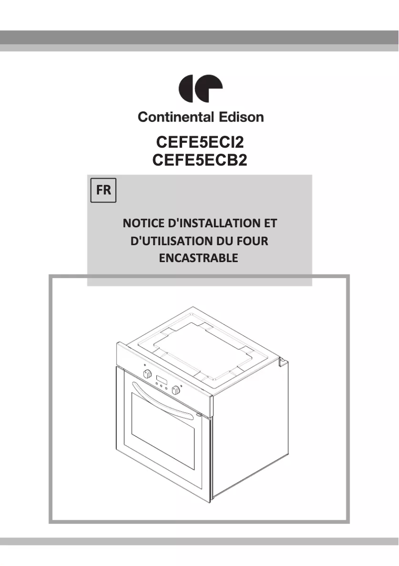 Page n°1 - Manuel utilisateur Continental Edison CEFE5ECB2