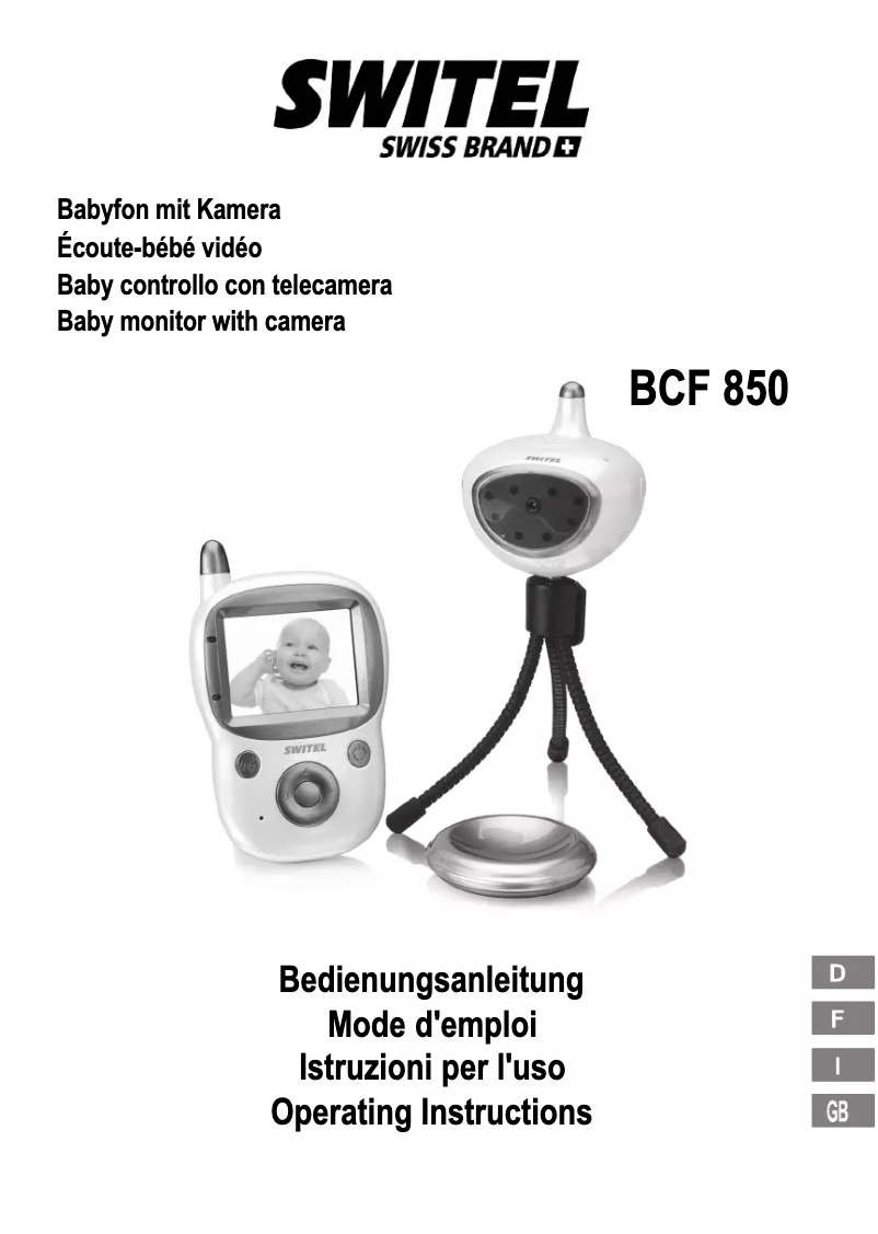 Image de la première page du manuel de l'appareil BCF 850
