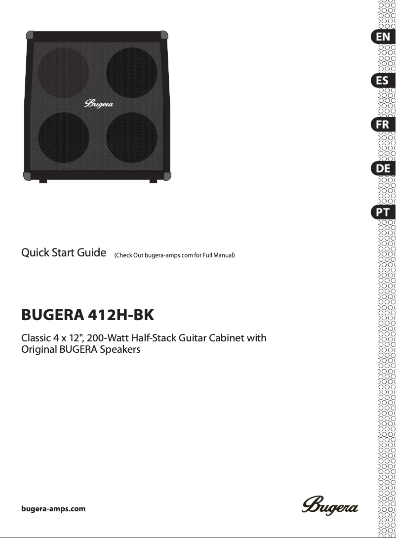 Image de la première page du manuel de l'appareil 412H-BK