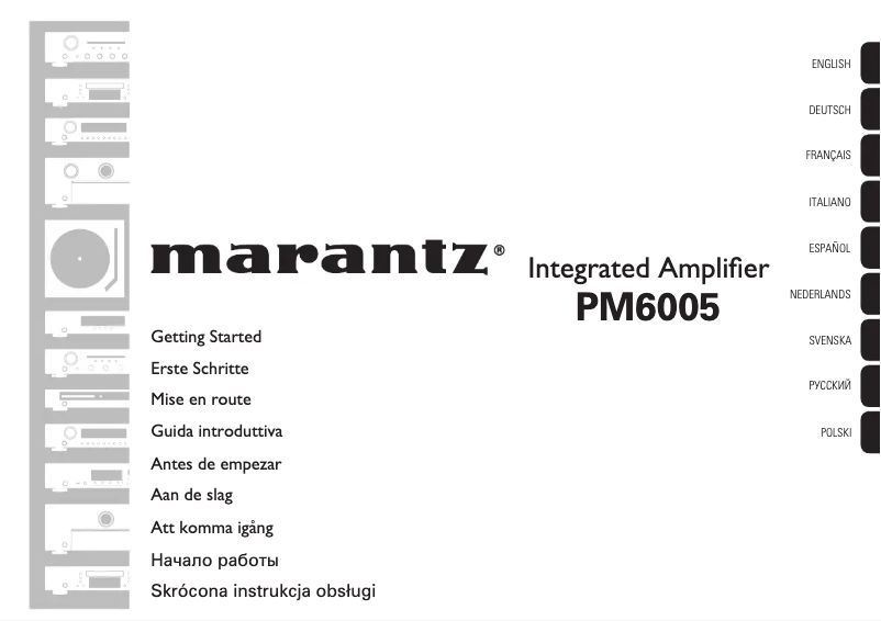 Página 1 del manual Guía de inicio rápido Marantz PM6005