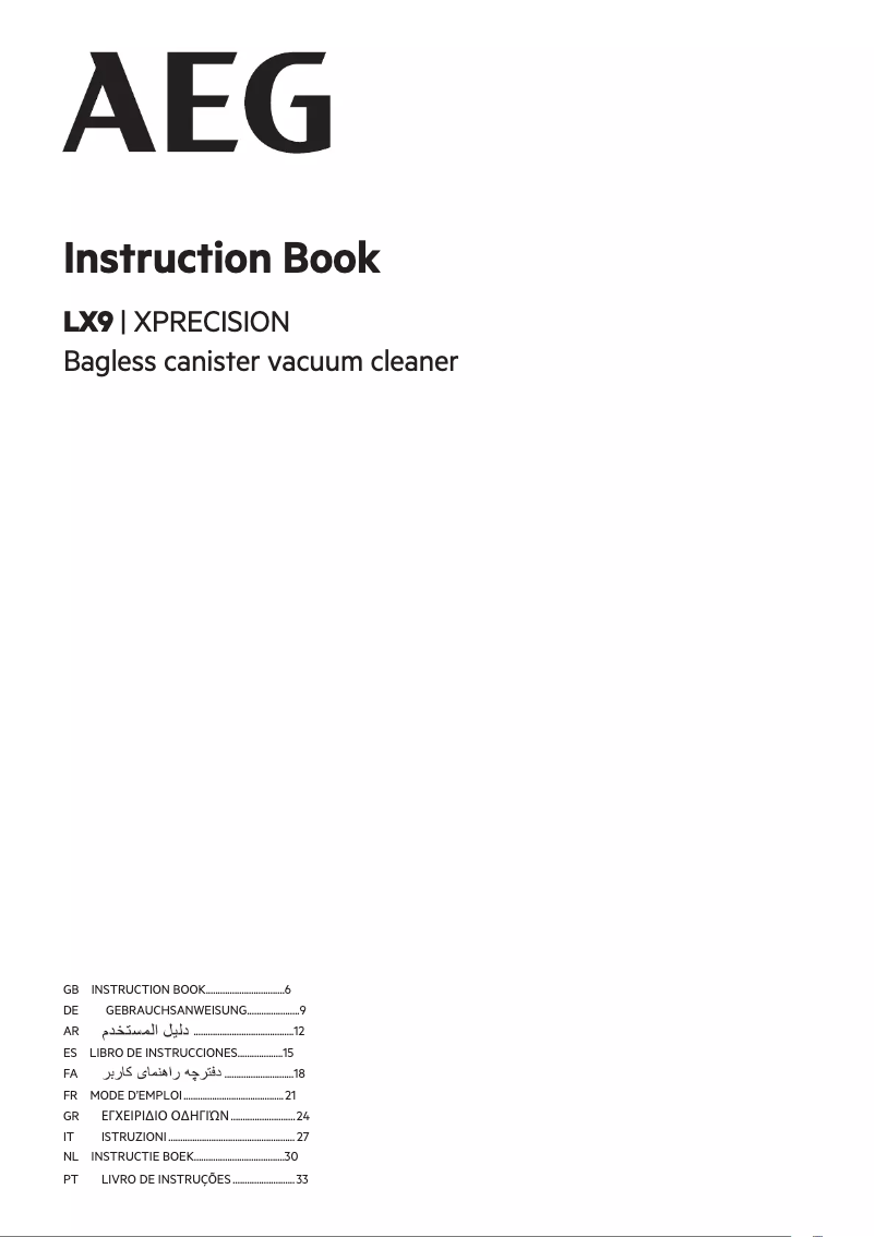 Image de la première page du manuel de l'appareil LX9-3-STM