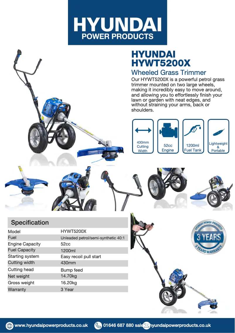 Image de la première page du manuel de l'appareil HYWT5200X