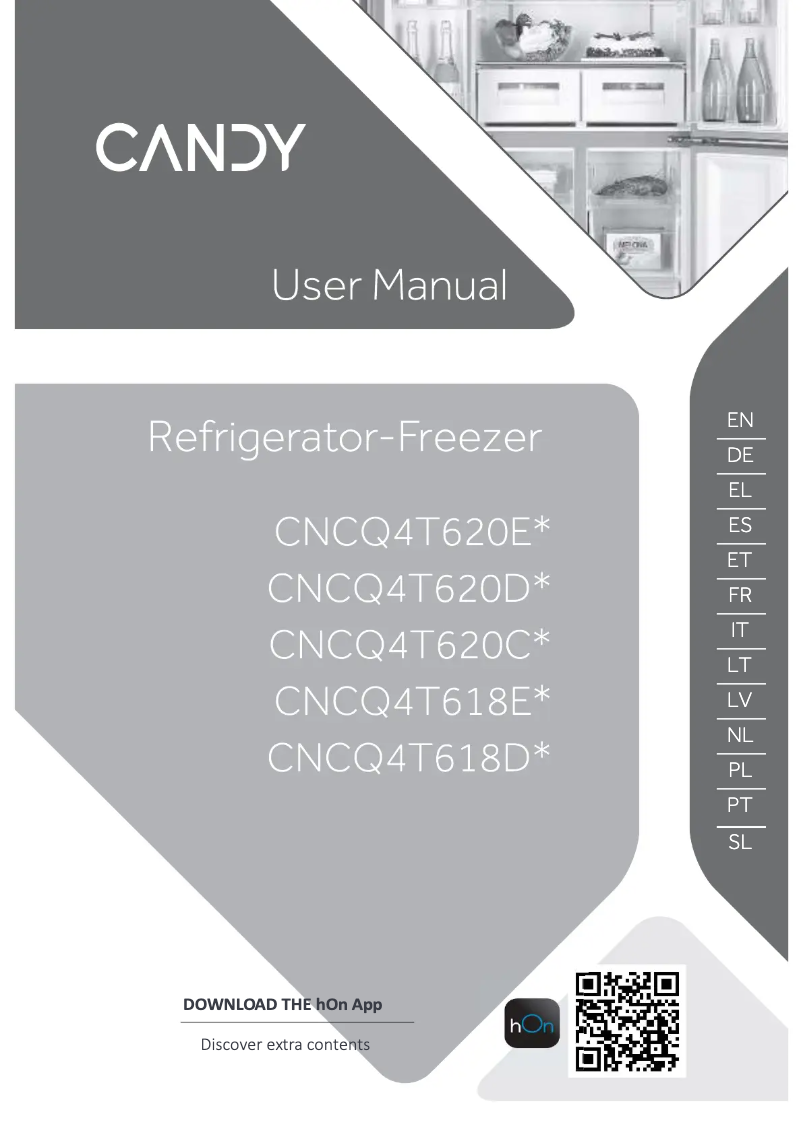 Image de la première page du manuel de l'appareil CNCQ4T618EW