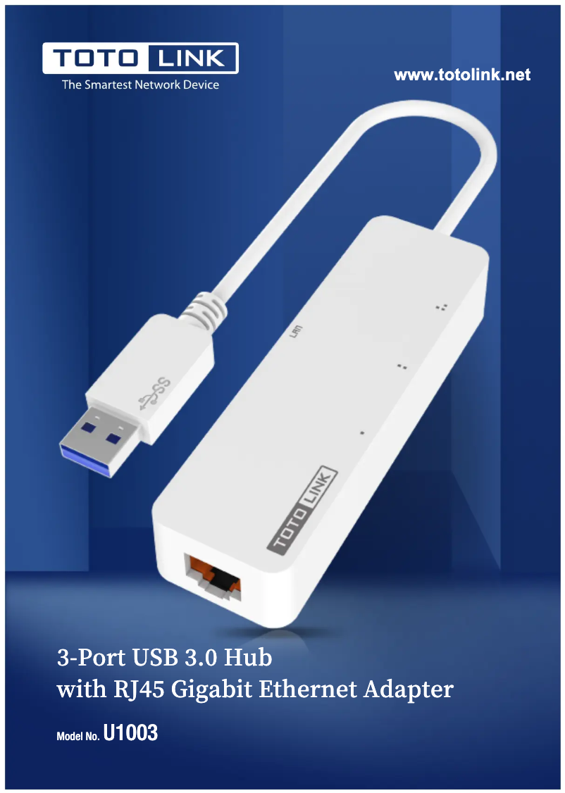 Page 1 de la notice Fiche technique Totolink U1003