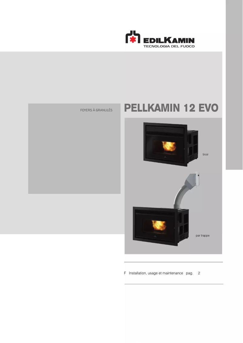 Página 1 del manual Manual de usuario Edilkamin PELLKAMIN 12 EVO
