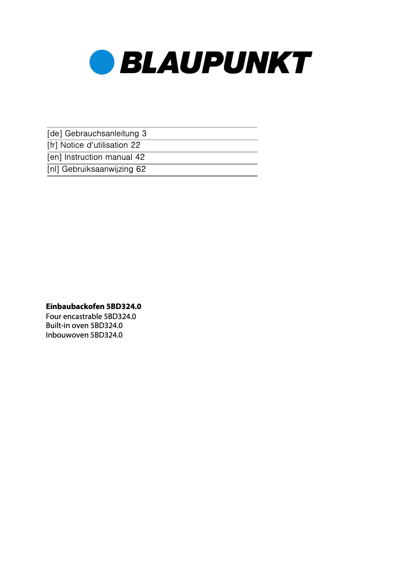 Image de la première page du manuel de l'appareil 5BD34250