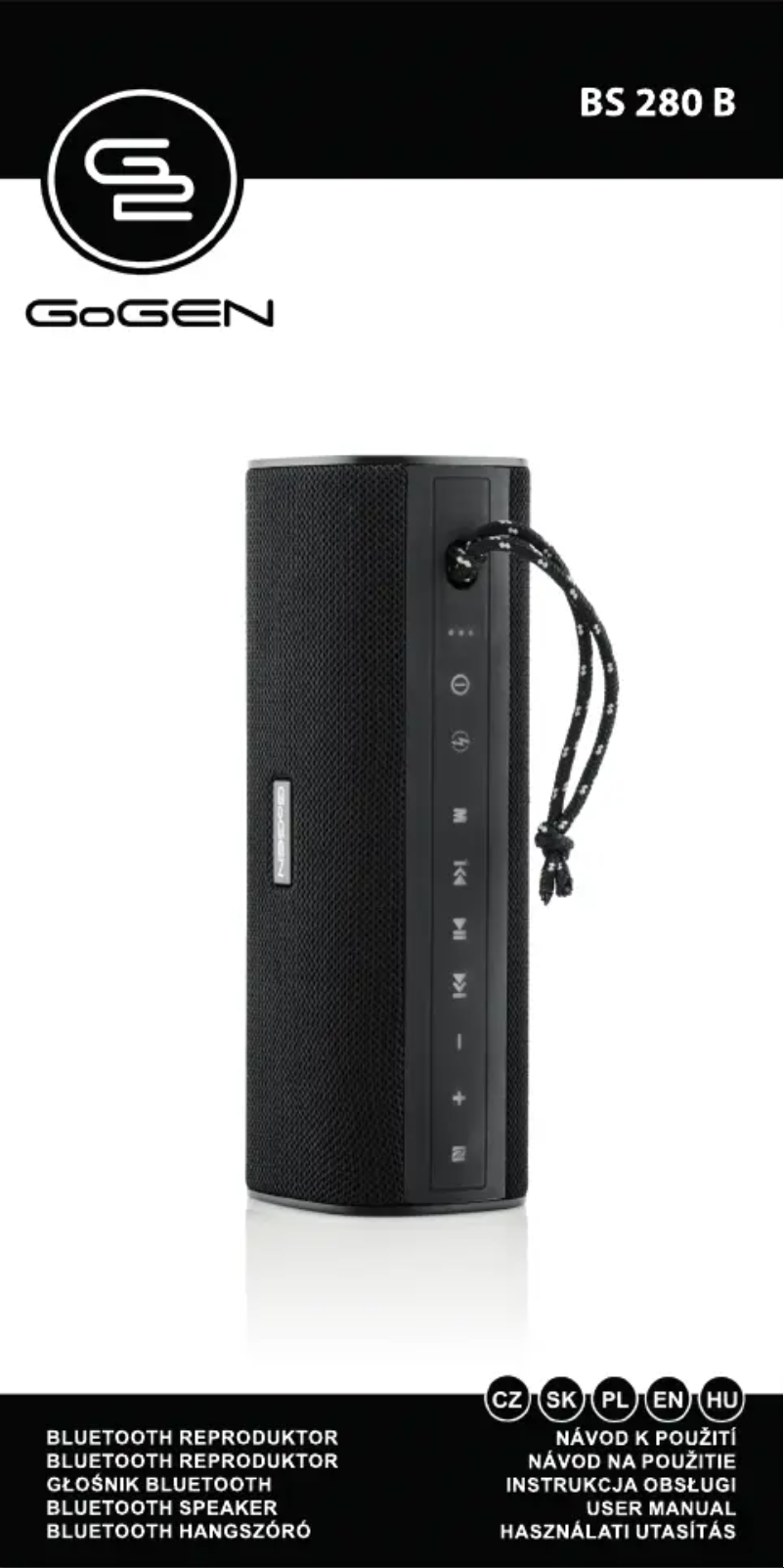 Page n°1 - Manuel utilisateur GoGen BS 280B