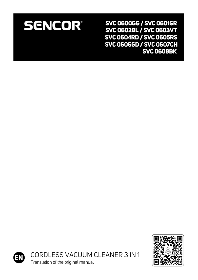 Página 1 del manual Manual de usuario Sencor SVC 0604RD