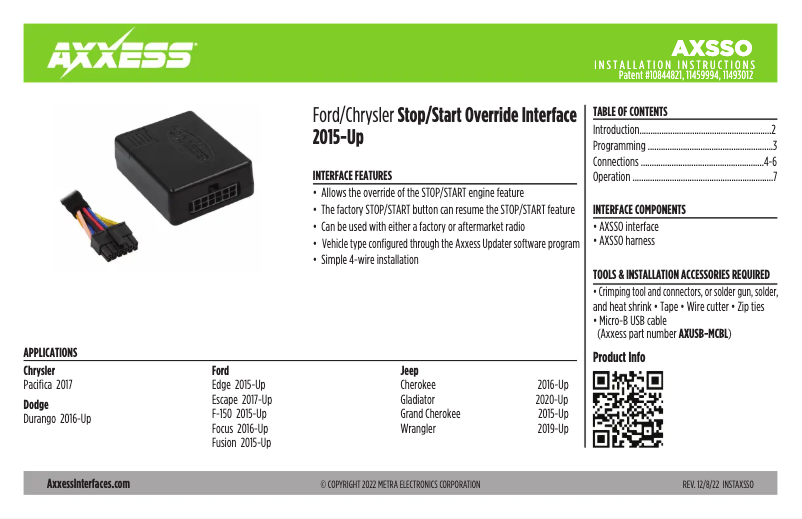 Página 1 del manual Manual de usuario AXESS AXSSO
