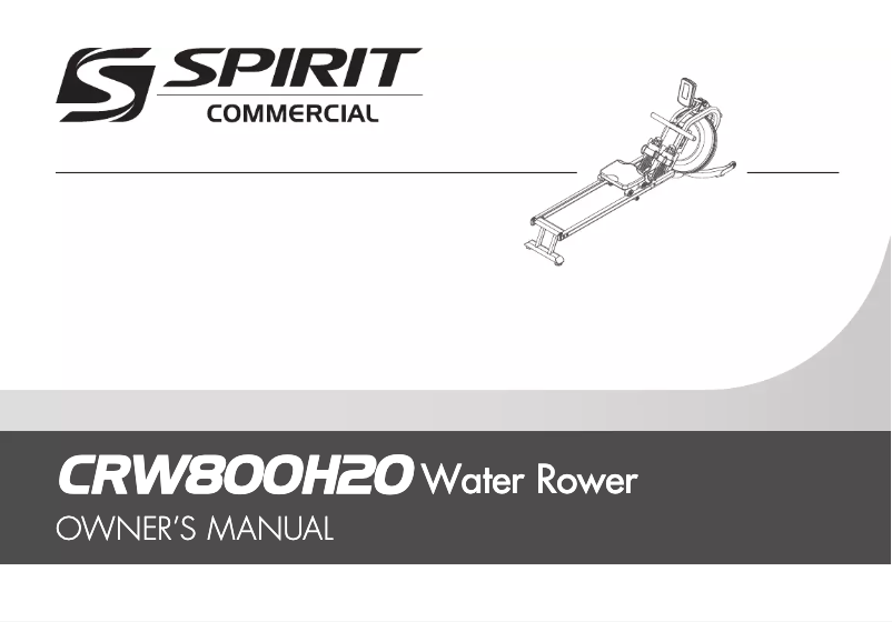 Image de la première page du manuel de l'appareil CRW800H20