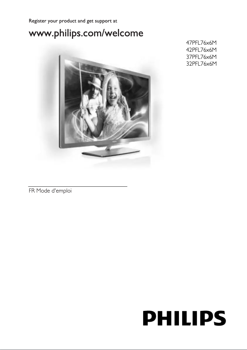 Page 1 de la notice Manuel utilisateur Philips 47PFL7656M