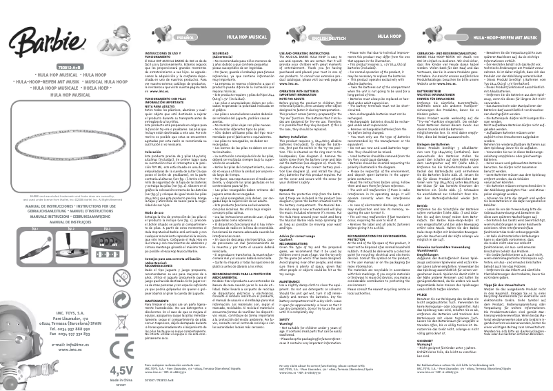 Image de la première page du manuel de l'appareil 783812