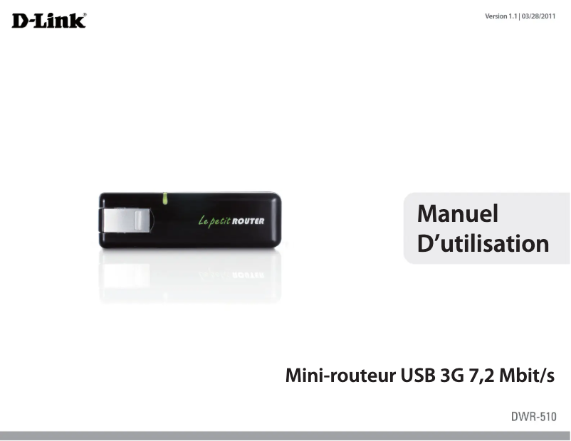 Página 1 del manual Manual de usuario D-Link DWR-510