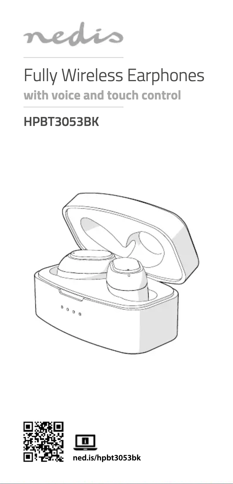 Page 1 de la notice Manuel utilisateur Nedis HPBT3053BK