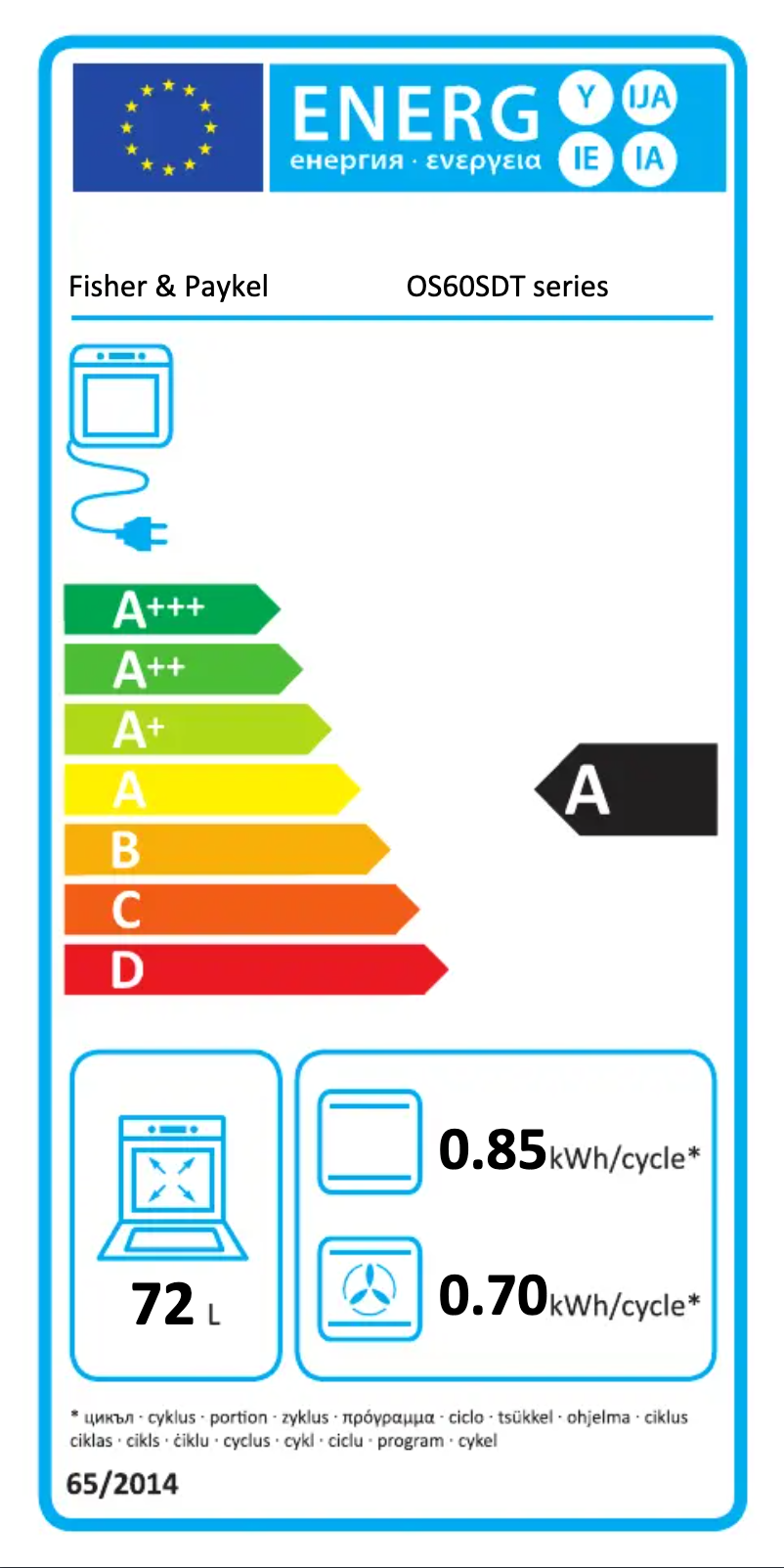Image de la première page du manuel de l'appareil OS60SDTX1