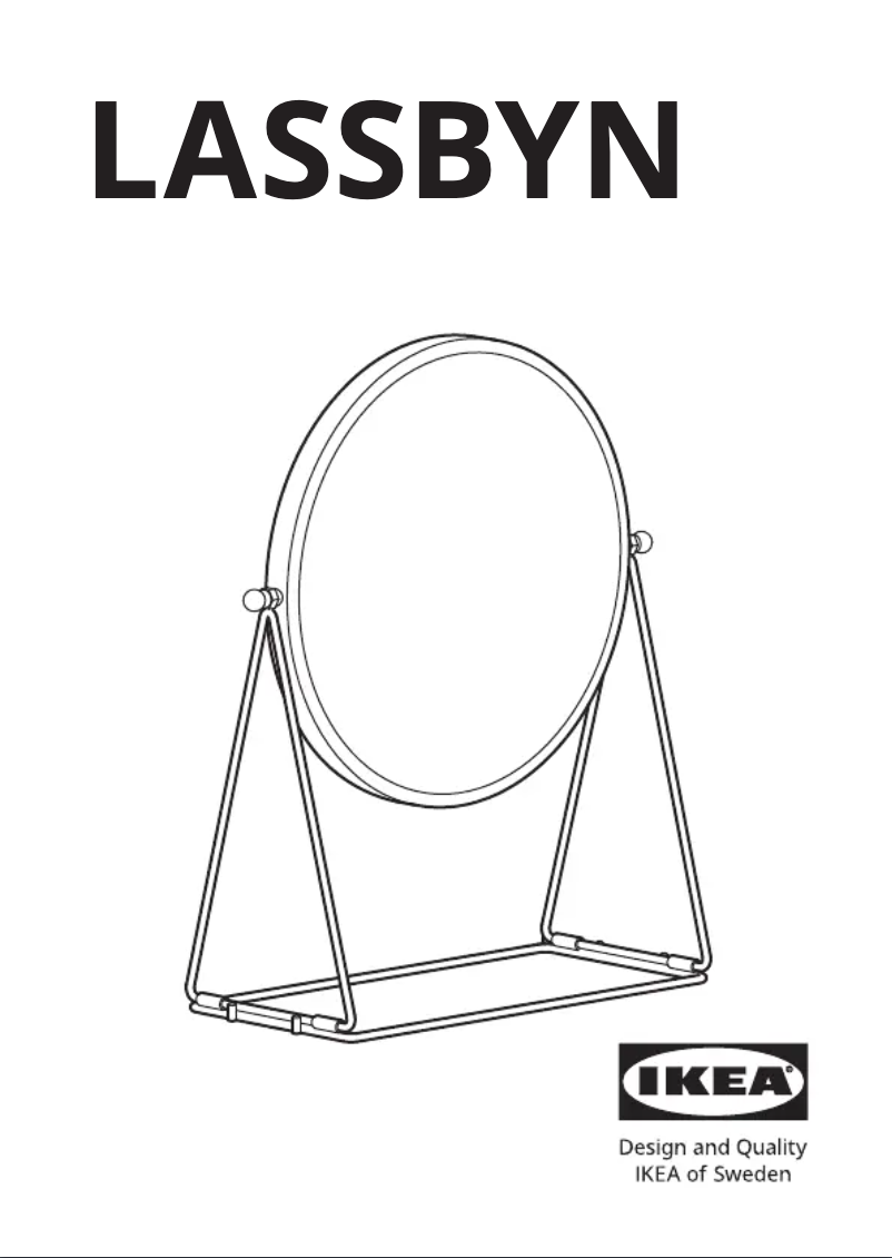 Page 1 de la notice Manuel utilisateur Ikea LASSBYN 104.710.33
