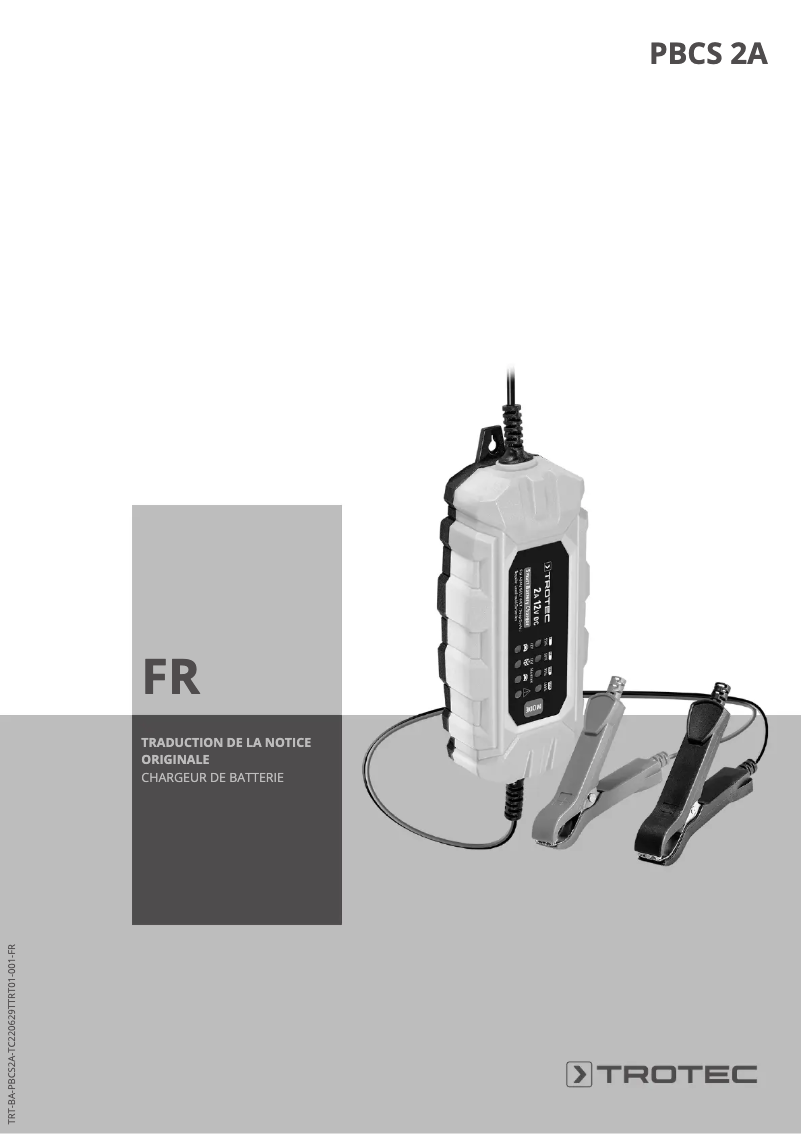 Page n°1 - Manuel utilisateur Trotec PBCS 2A