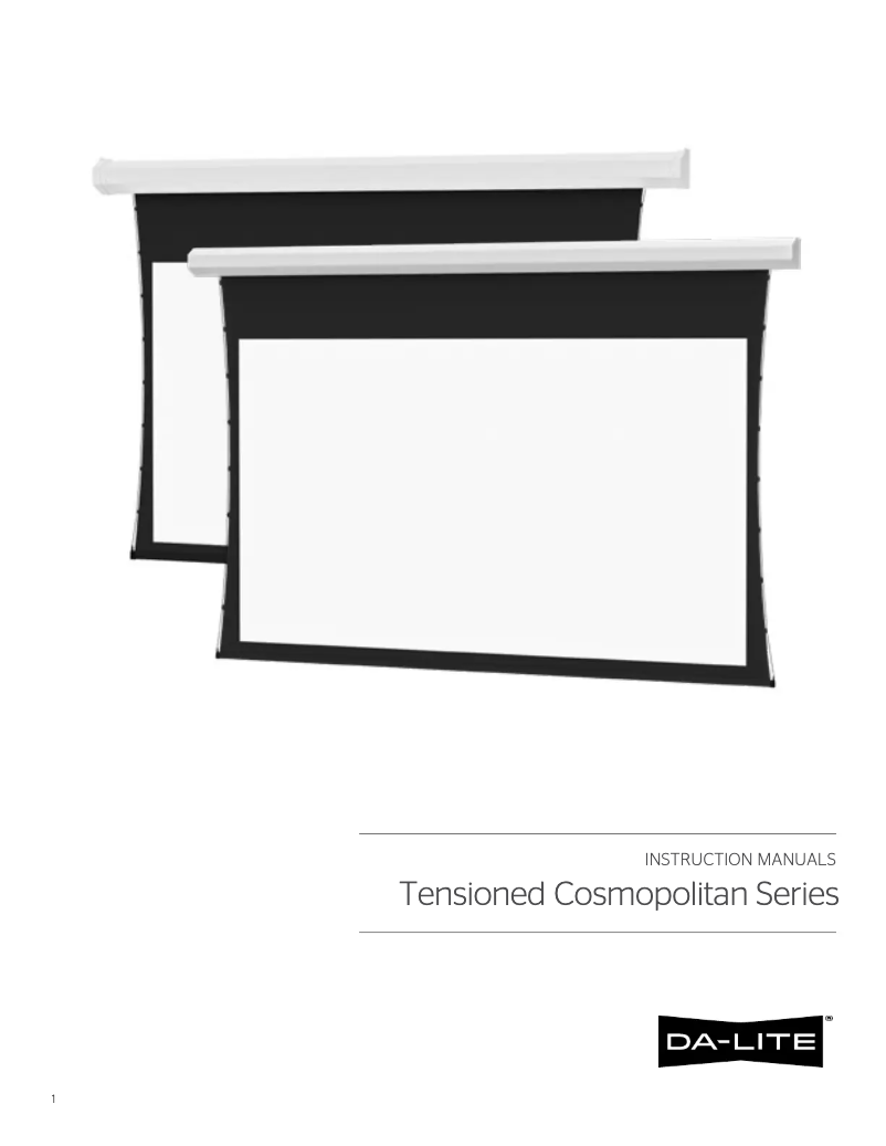 Image de la première page du manuel de l'appareil Tensioned Cosmopolitan