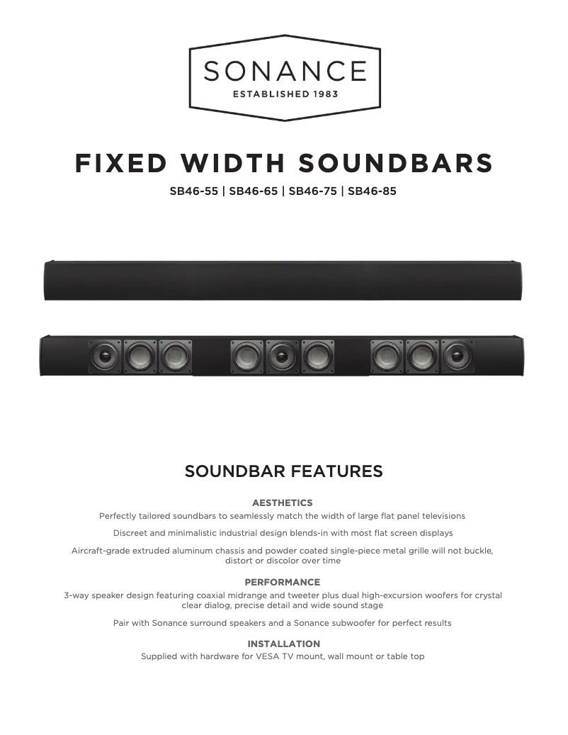 Image de la première page du manuel de l'appareil SB46-85