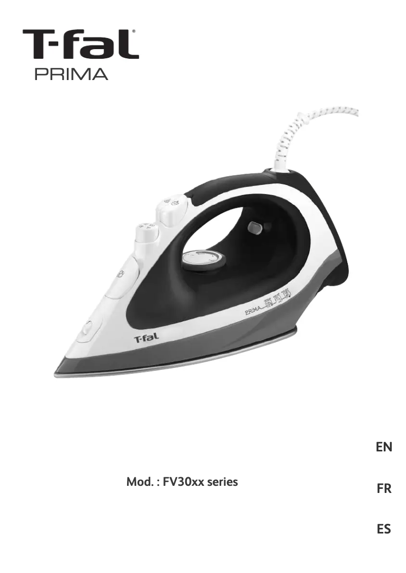 Image de la première page du manuel de l'appareil Prima Iron FV3056