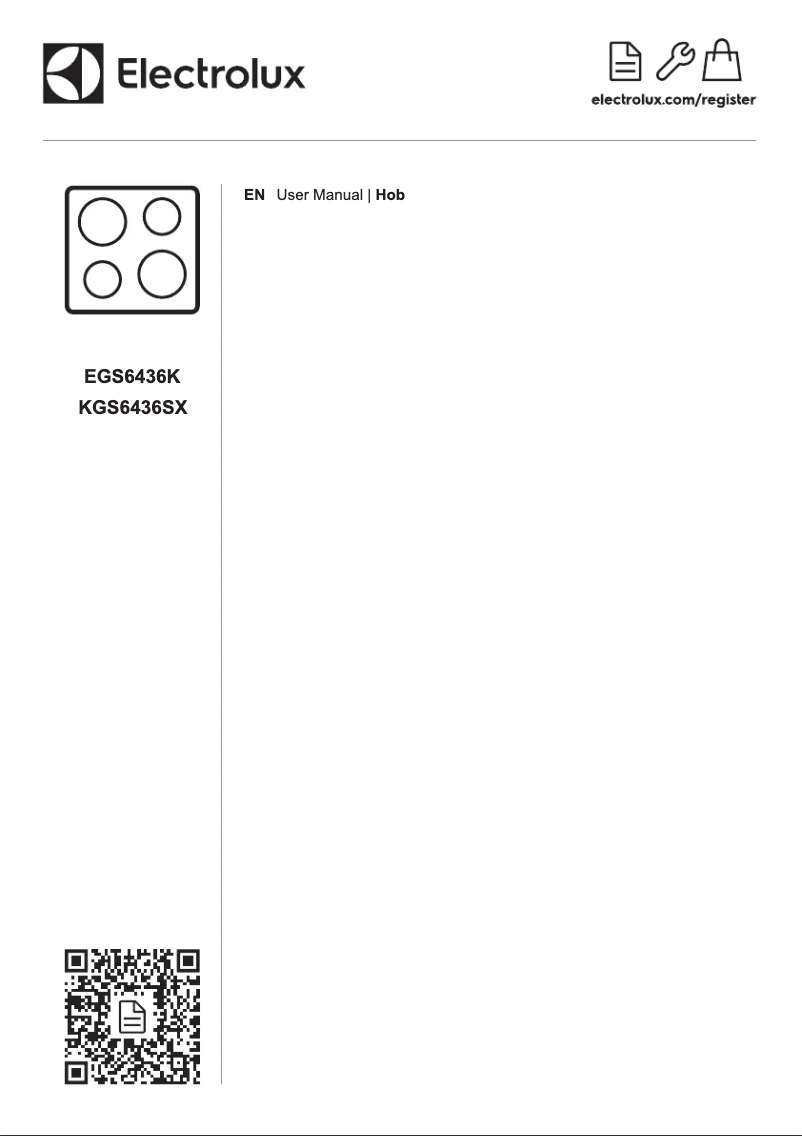 Image de la première page du manuel de l'appareil EGS6436K