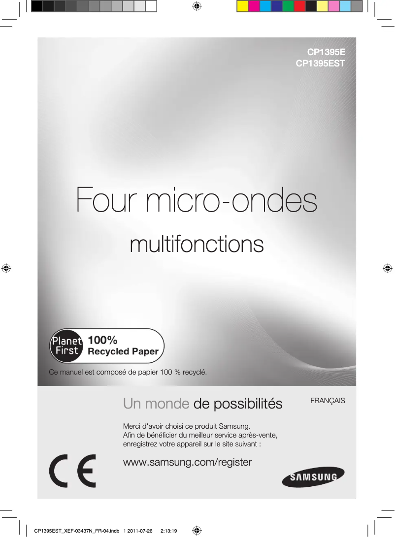 Página 1 del manual Manual de usuario Samsung CP1395E