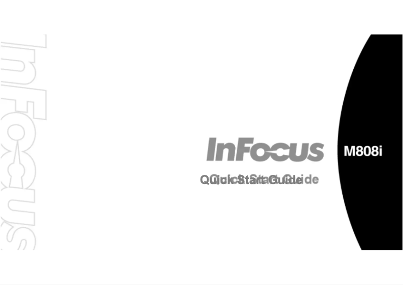 Page n°1 - Manuel utilisateur InFocus M808
