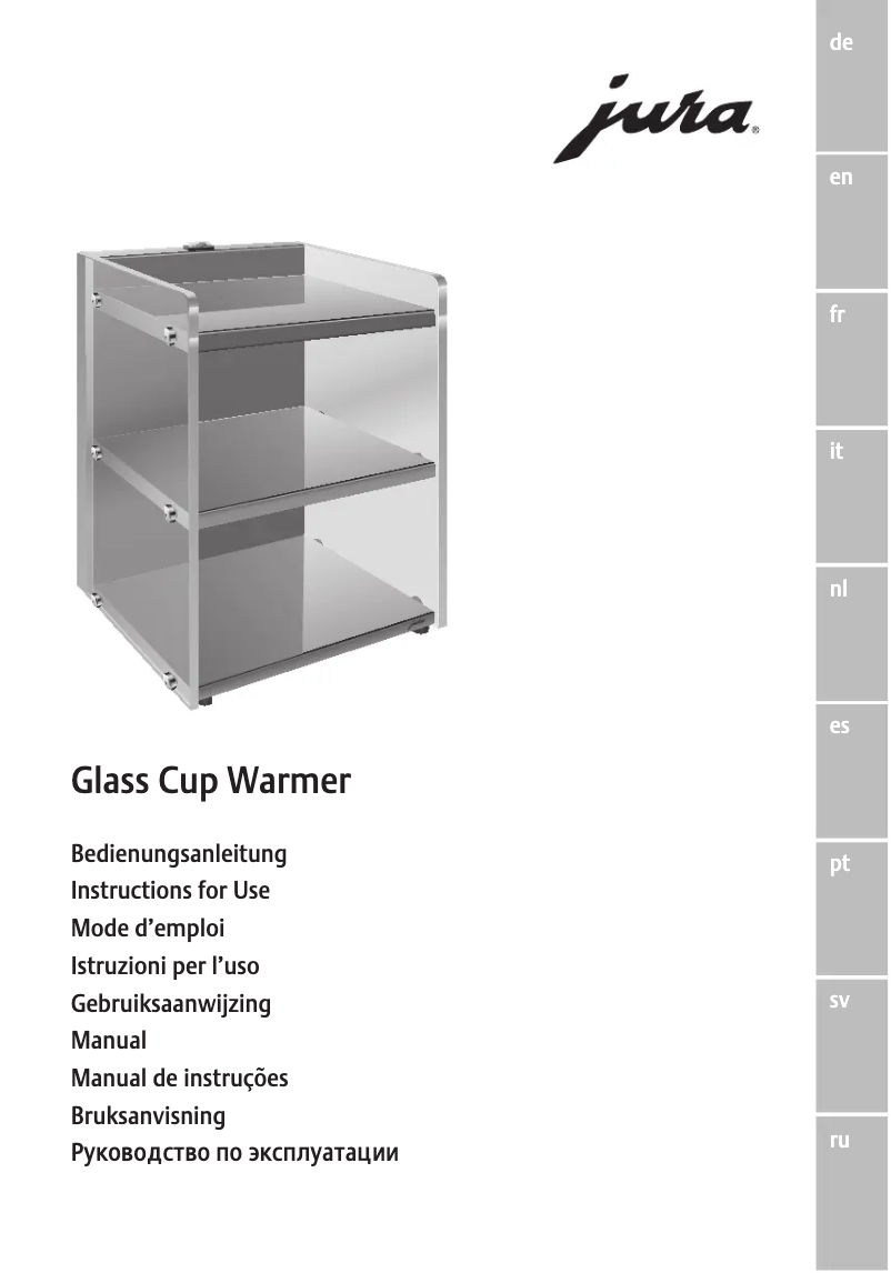 Image de la première page du manuel de l'appareil Glass Cup Warmer