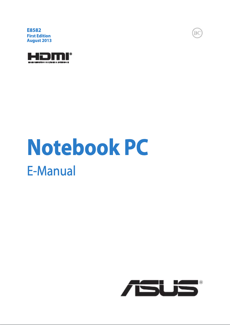 Image de la première page du manuel de l'appareil Pro B Advanced BU401LA-0051C4200U ultrabook