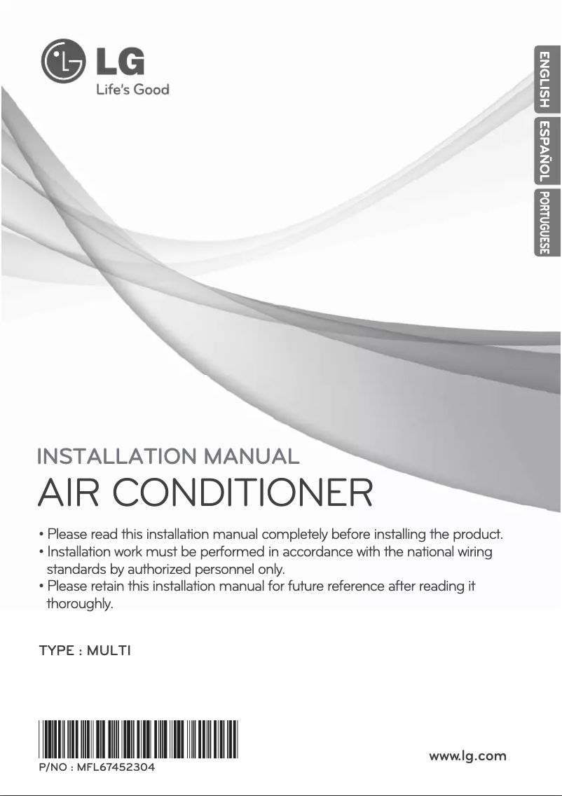 Page 1 de la notice Manuel utilisateur LG A3UQ26GFA0