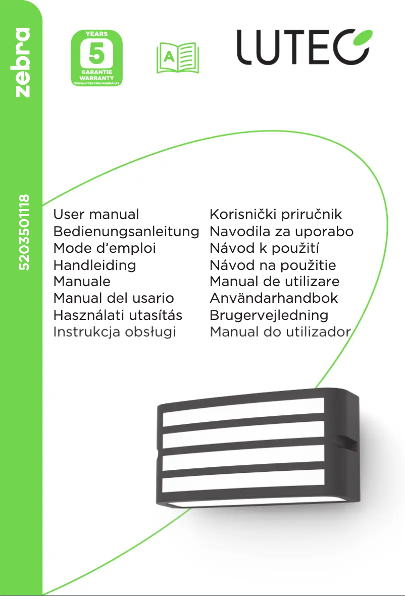 Página 1 del manual Manual de usuario Lutec Zebra