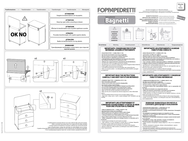 Page n°1 - Manuel utilisateur Foppapedretti Baby Nido