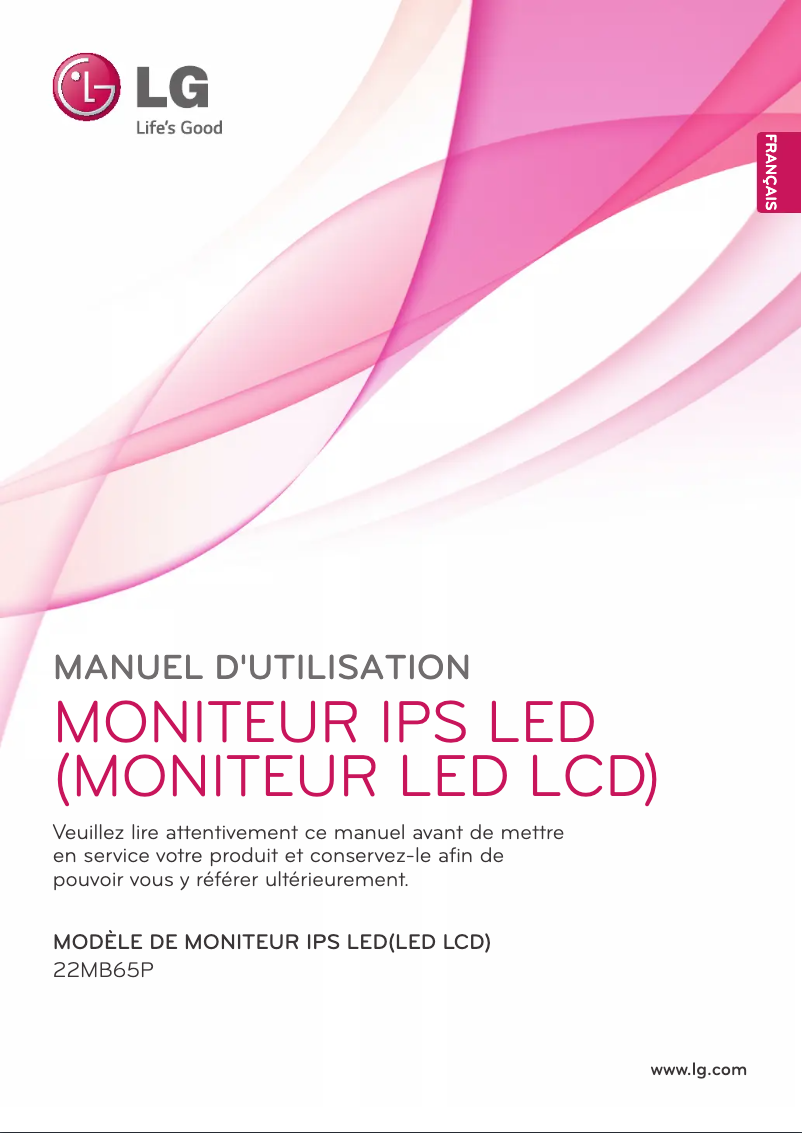 Page n°1 - Manuel utilisateur LG 22MB65P