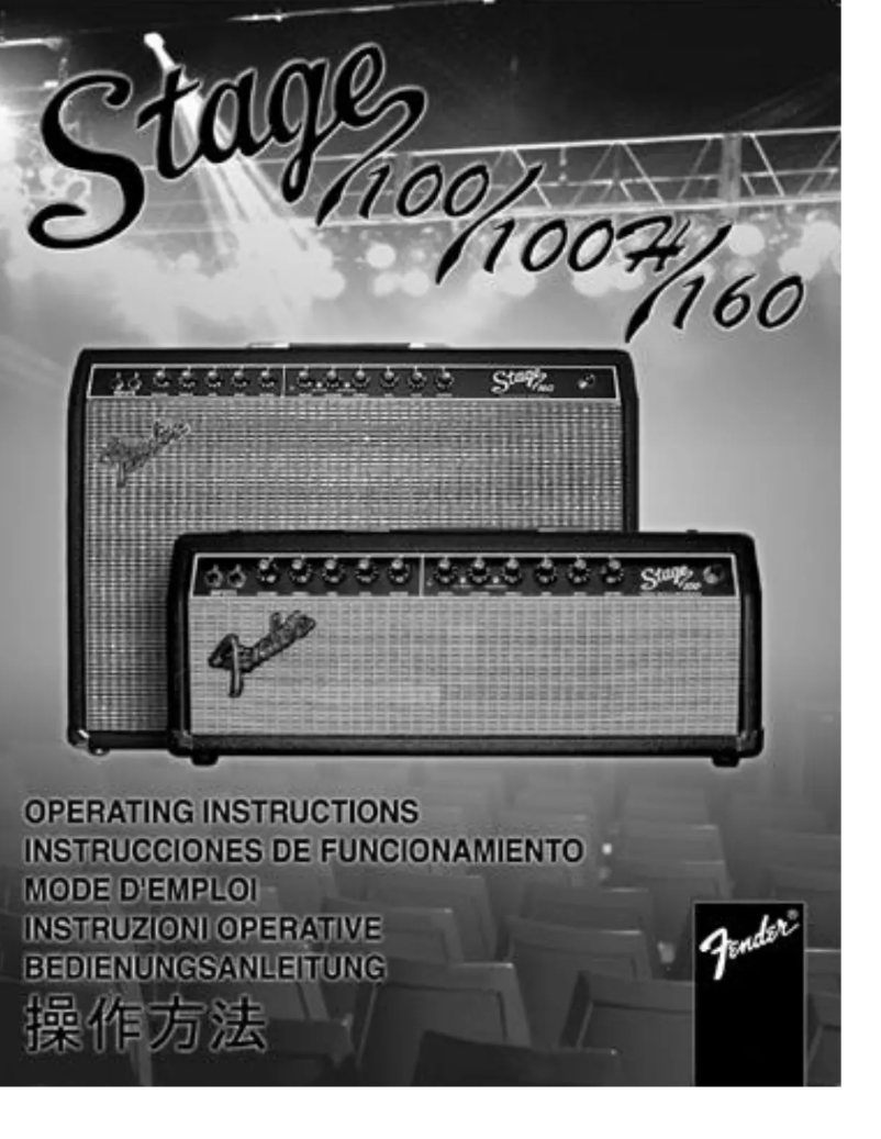 Page n°1 - Manuel utilisateur Fender Stage 60