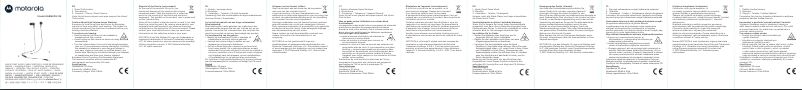 Page 1 de la notice Manuel utilisateur Motorola EARBUDS 105