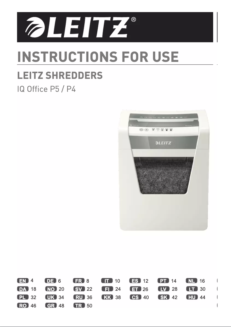 Page 1 de la notice Manuel utilisateur Leitz IQ Office P4