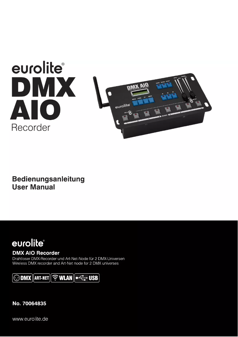 Page 1 de la notice Fiche technique Eurolite DMX AIO