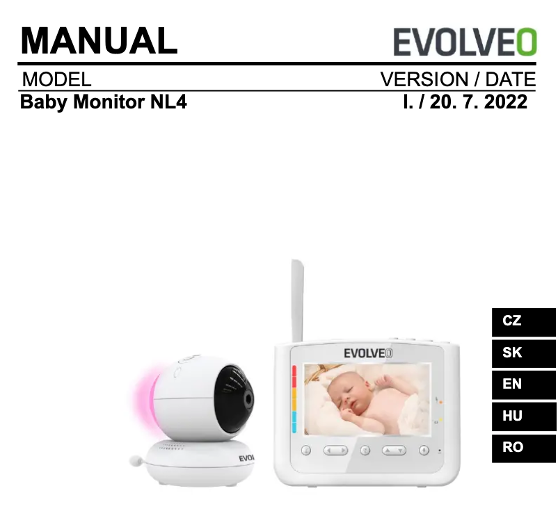 Page 1 de la notice Manuel utilisateur Evolveo NL4