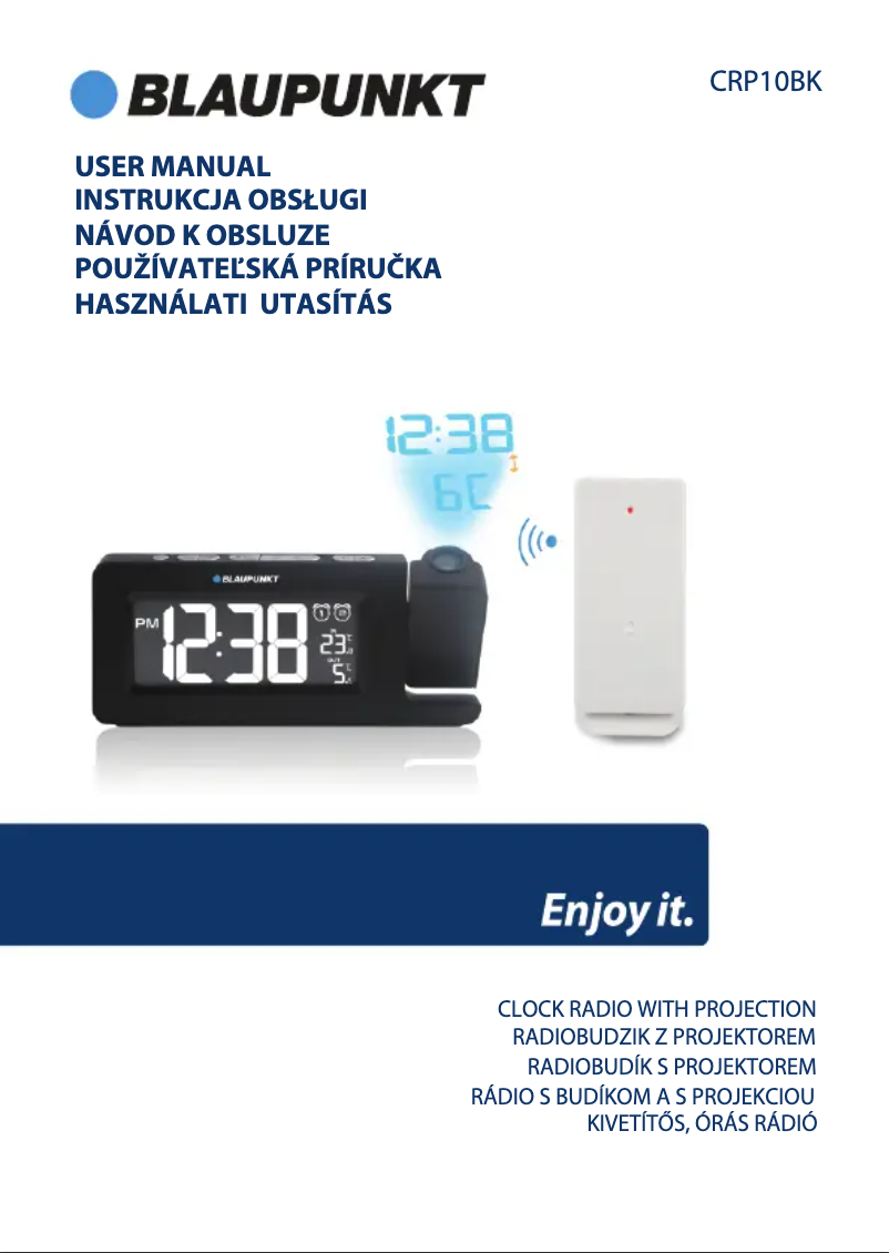 Imagen de la primera página del manual del dispositivo CRP10BK