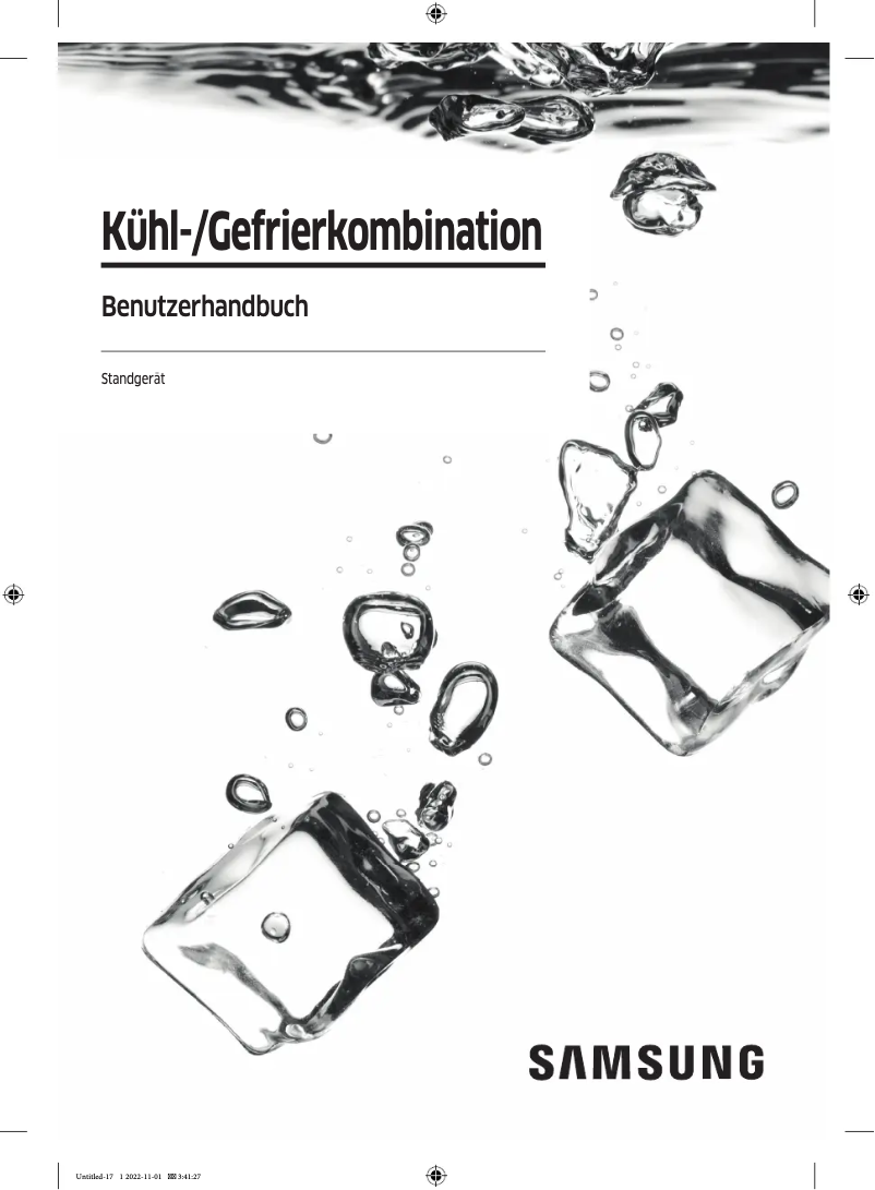 Page 1 de la notice Manuel utilisateur Samsung RF5GA5202S9