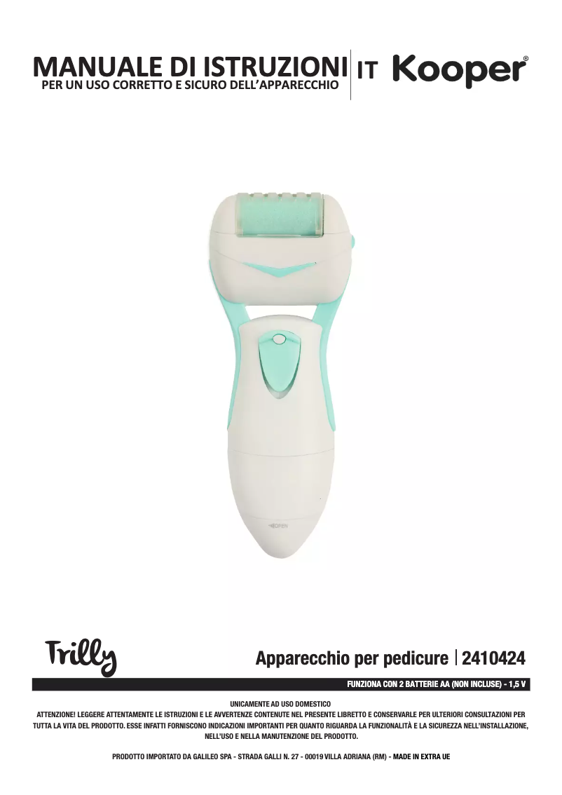 Page 1 de la notice Manuel utilisateur Kooper 2410424