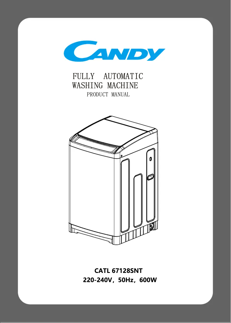 Page 1 de la notice Manuel utilisateur Candy CATL 67128SNT