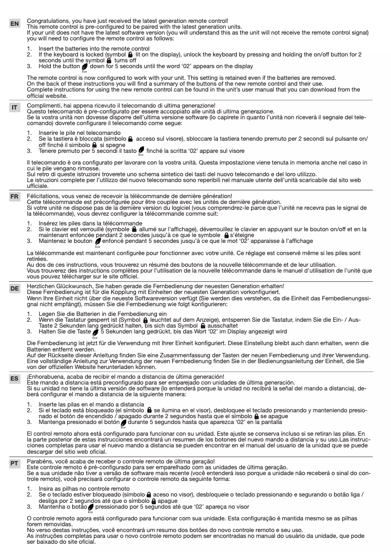 Page 1 de la notice Manuel utilisateur ARGO Ulisse Eco