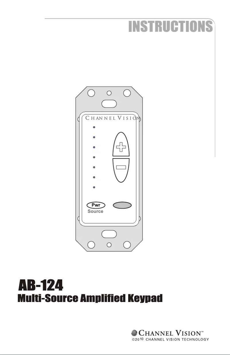 Image de la première page du manuel de l'appareil AB-124