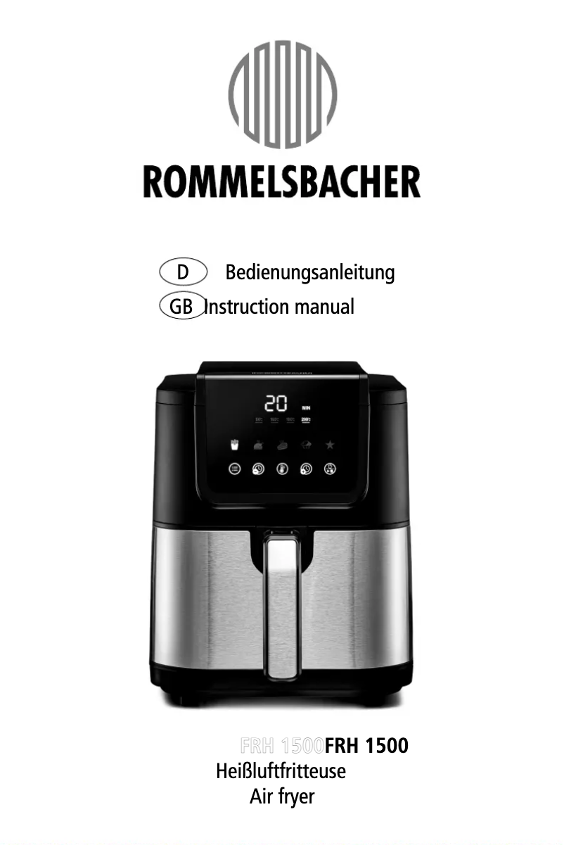 Página 1 del manual Manual de usuario Rommelsbacher FRH 1500