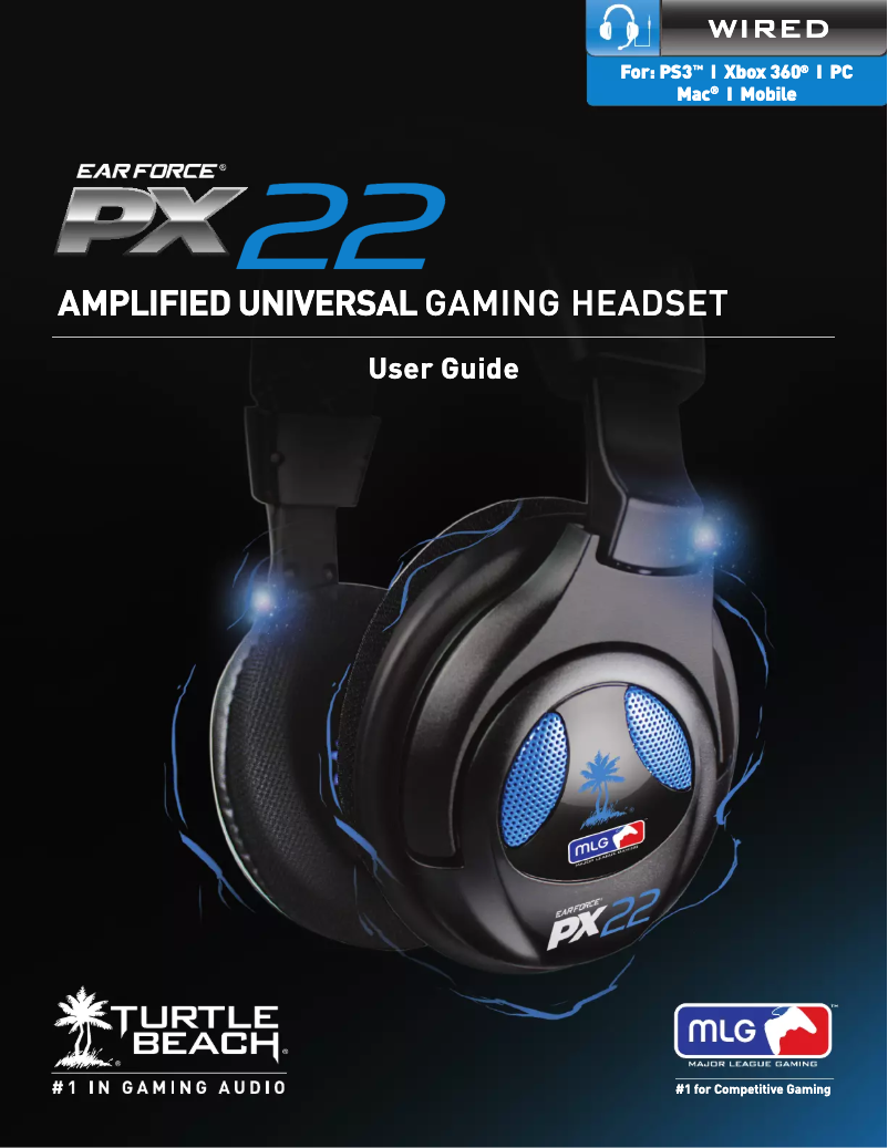 Page 1 de la notice Manuel utilisateur Turtle Beach Ear Force PX22