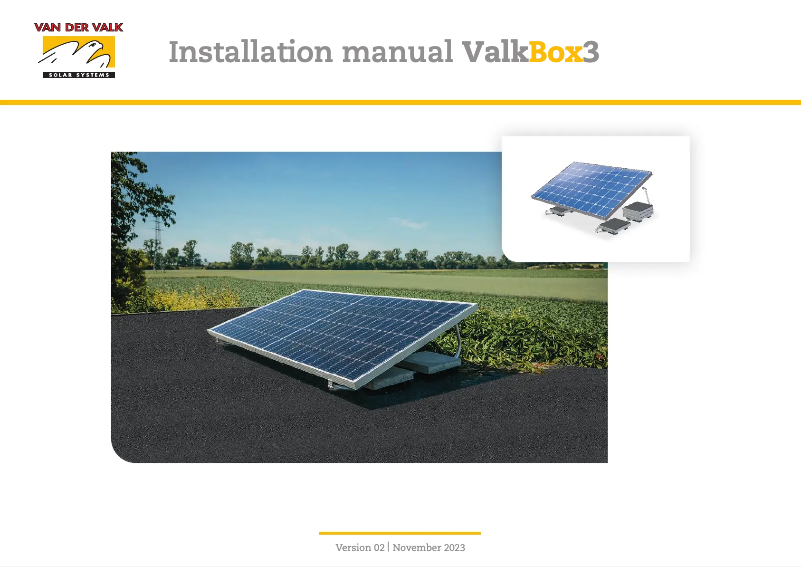 Page 1 de la notice Manuel utilisateur Van der Valk ValkBox 3